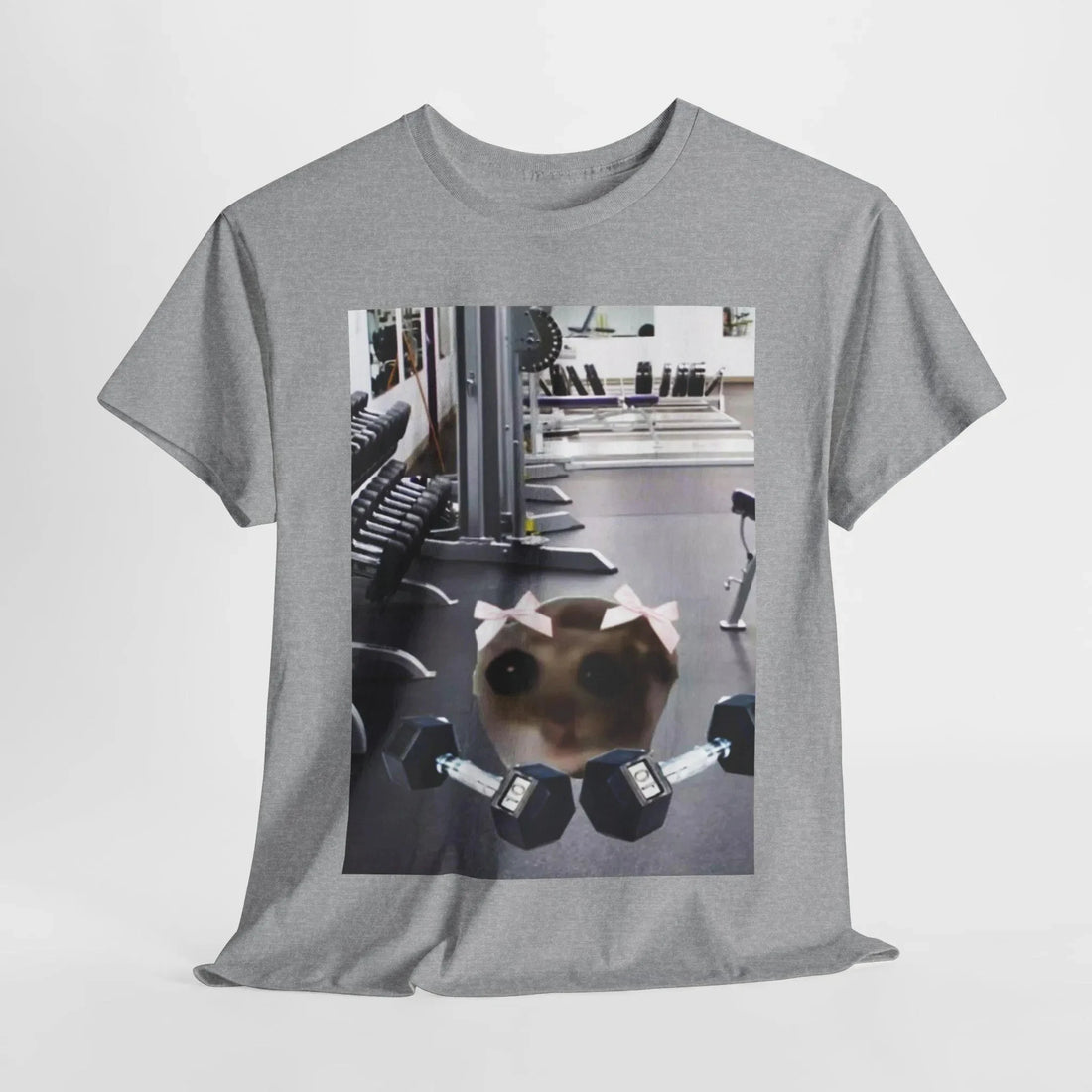 Sad Hamster Fitness Funny Meme T-Shirt Men's and Women's Short Sleeve  Tees Y2k Shirt Vintage Hip Hop Tops Men Clothing