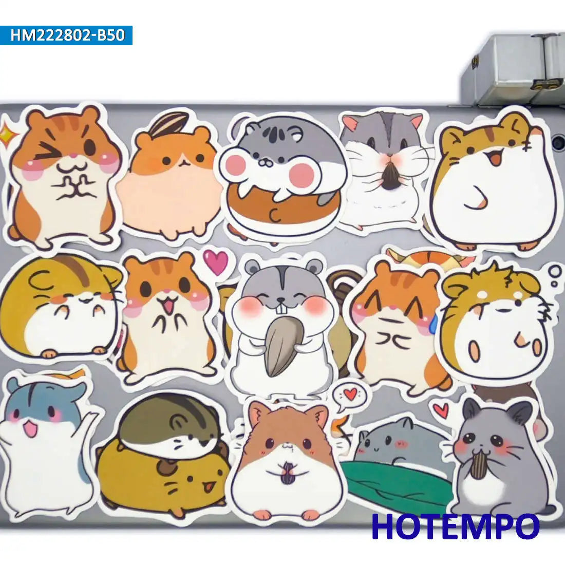 50Pieces Funny Hamster Cute Animal Cartoon Style Waterproof Stickers for Car Motorcycle Bike Skateboard Phone Laptop Sticker Toy