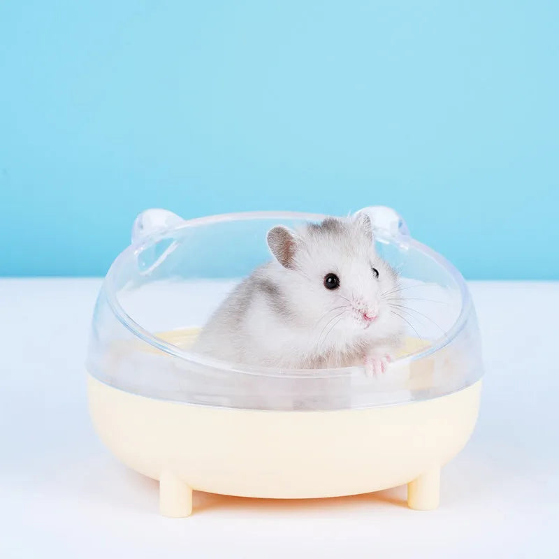 Hamster Transparent Bathing Tub Detachable Anti-splash Large Space