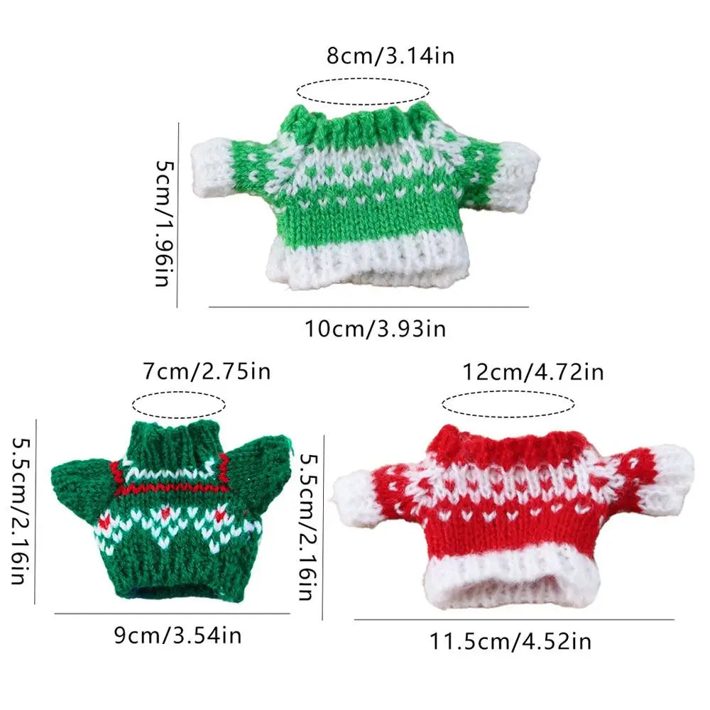 Party Supplies Cute Hamster Sweater Warm Chew Proof Small Pets Sweater Soft Knitted Sweater Christmas Decoration