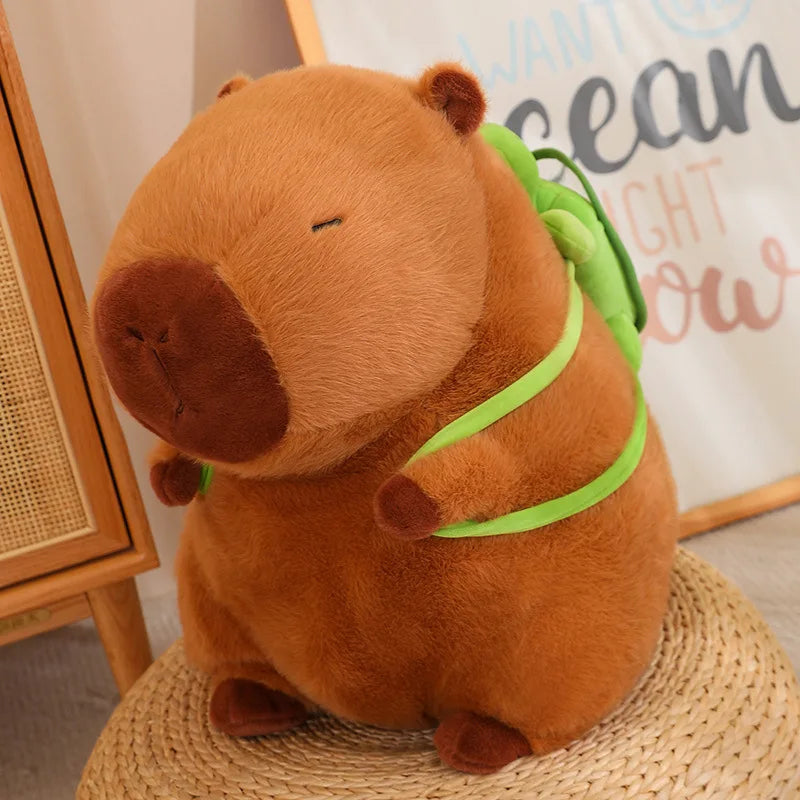 45cm Huge Capybara Plush Toy Simulation Capibara Cute Doll Stuffed Animals Plushie Soft Pillow Christmas Gift Home Decor