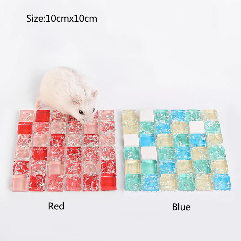 Natural Crystal Cooling Pad for Small Pets for hamsters, guinea pigs, and chinchillas from Burrowly small pet supplies.