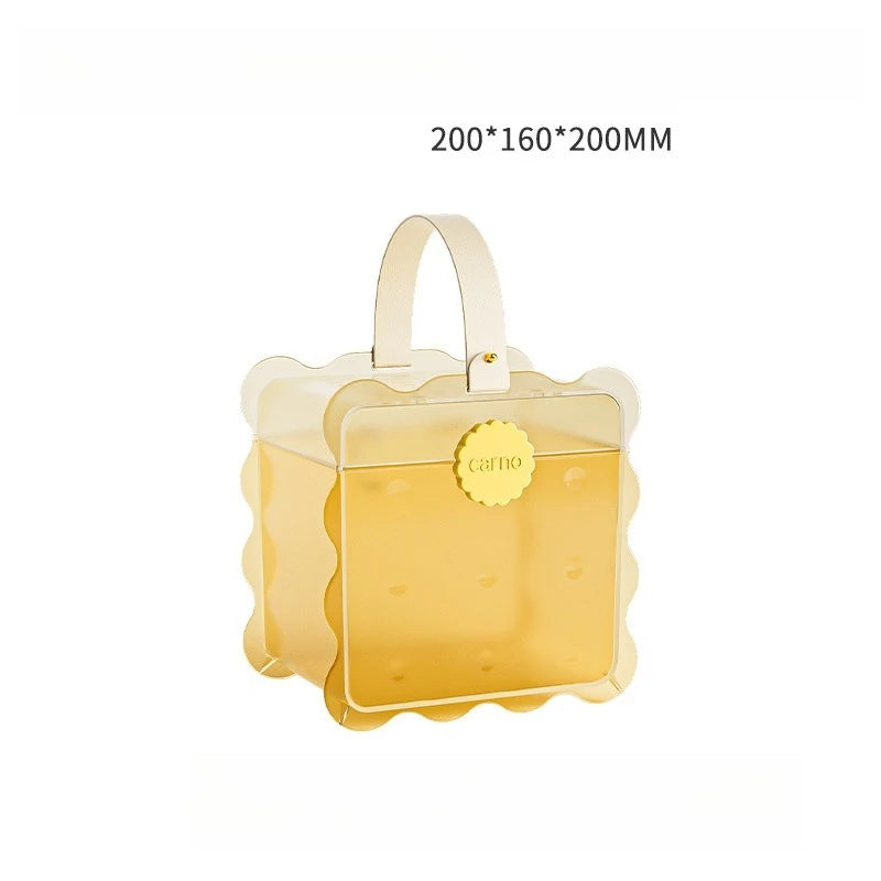 Cookie Shape Hamster Carrier Handheld Portable Cage for Syrian Hamster Convenient Pet Supplies for Outdoor Travel Easy to Carry