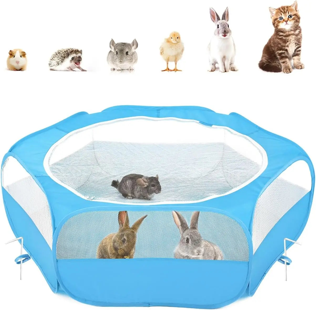 Waterproof Small Animal Playpen Tent Habitats & Travel for Small Pets