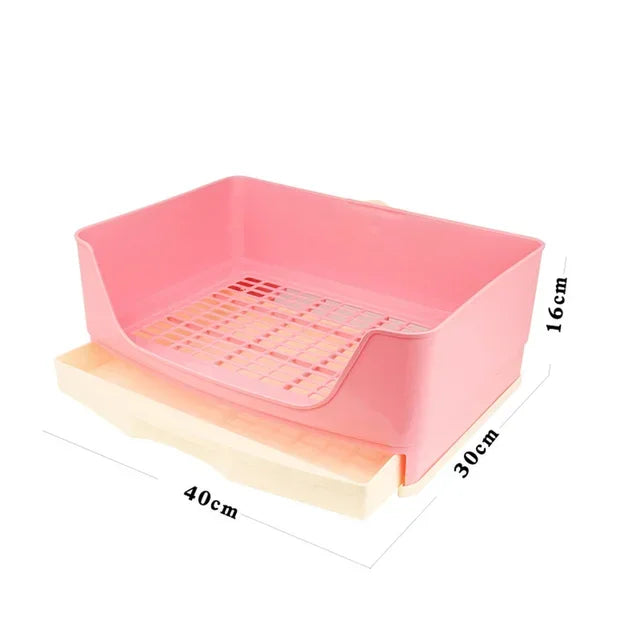 Extra Large Rabbit Litter Box Bunny Toilet with Drawer 50 Pet Toilet Film