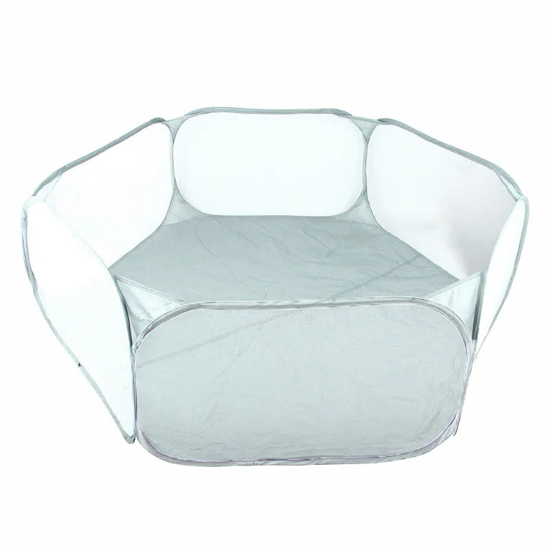 Foldable Transparent Small Pet Playpen Habitats & Travel