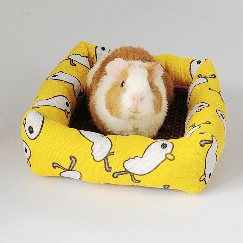 New Canvas Gerbil Cushion Washable Breathable Hamster Nests Comfortable Multi-size Hamster Sleeping Bed Guinea Pigs