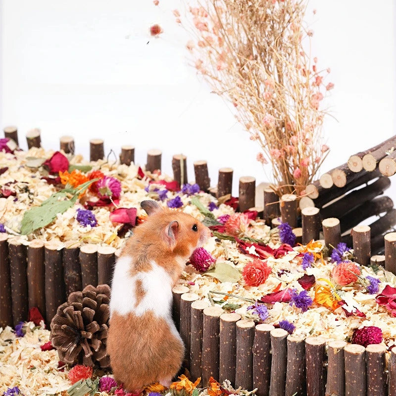 Hamster Suspension Bridge Toy Long Climbing Wooden Ladder for Hamster Mice