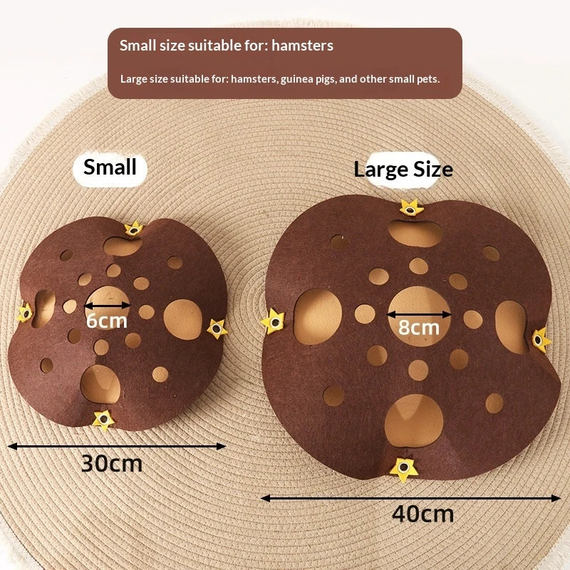 Multi-Hole Hamster Hideout House Maze Tunnel Toy Large Space Gerbil Rat Guinea Pig Small Pet Hide