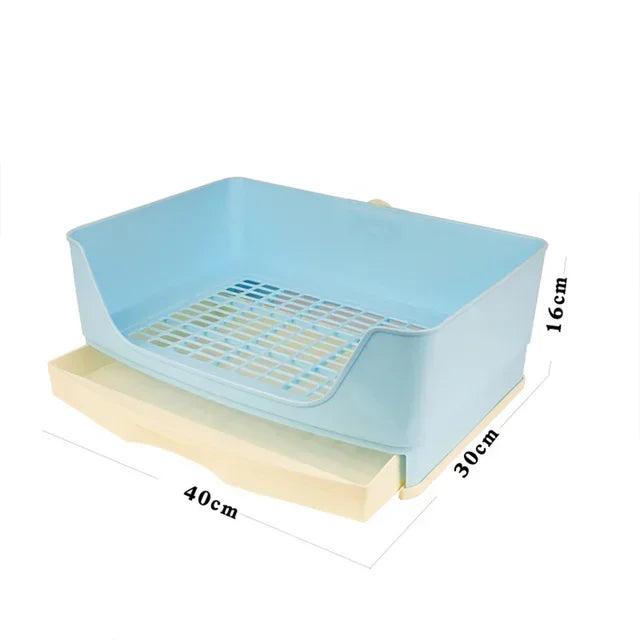 Extra Large Rabbit Litter Box Bunny Toilet with Drawer 50 Pet Toilet Film