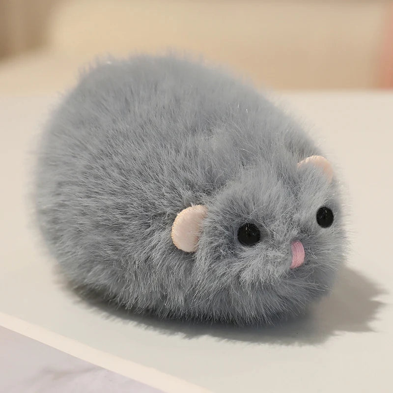 Cute Soft Golden Hamster Plush Toy Stuffed Animal Small Pet Plushie Squishy Huggable Gift for Kids Hamster Lovers