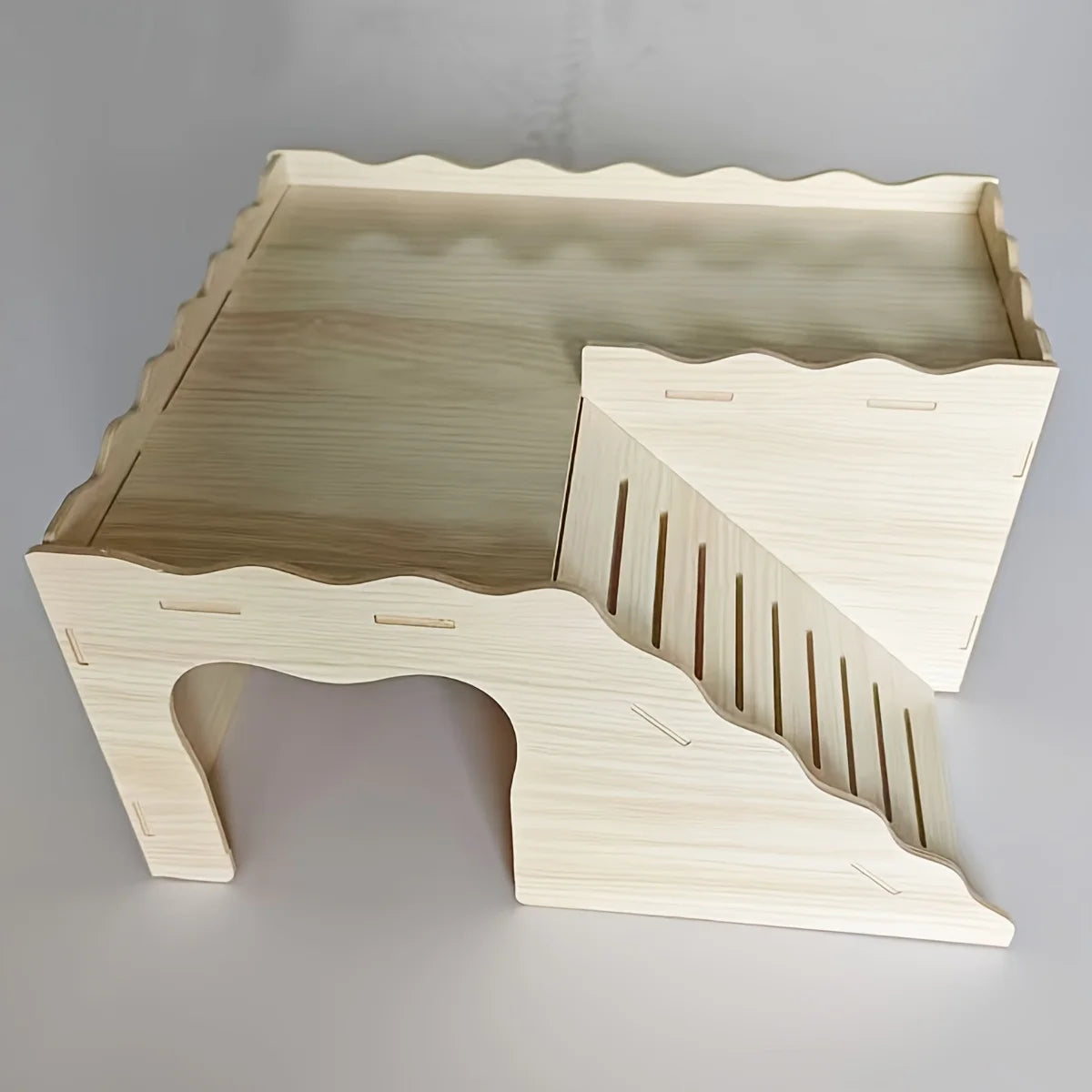 1 Piece of Accessory Color and Style Shipped Randomly Rabbit Castle Wooden