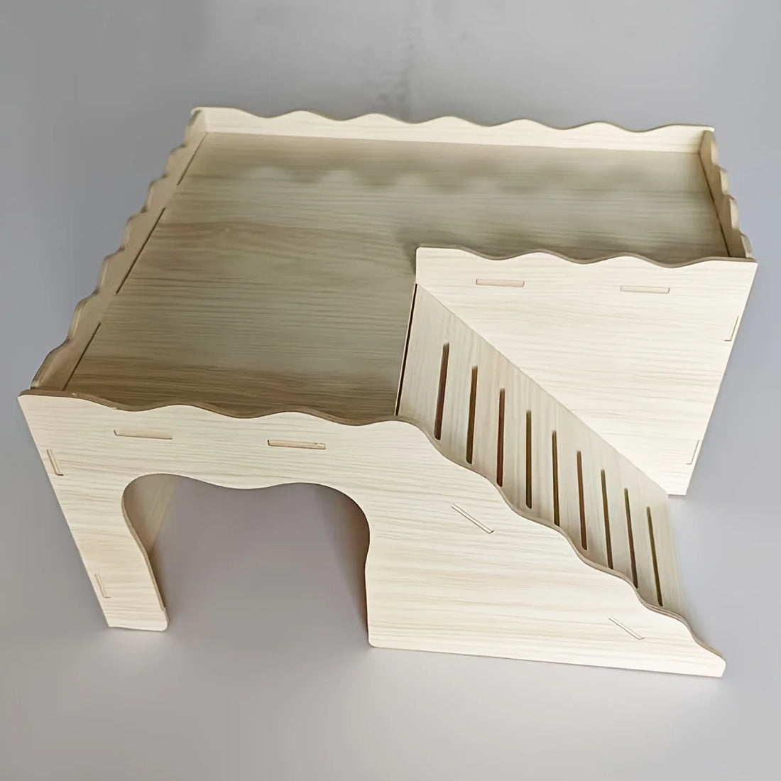 1 Piece of Accessory Color and Style Shipped Randomly Rabbit Castle Wooden
