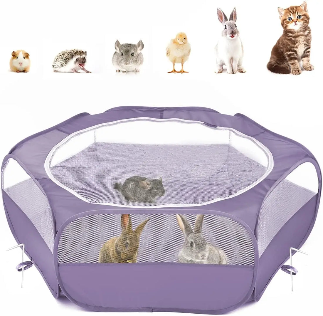 Waterproof Small Animal Playpen Tent Habitats & Travel for Small Pets