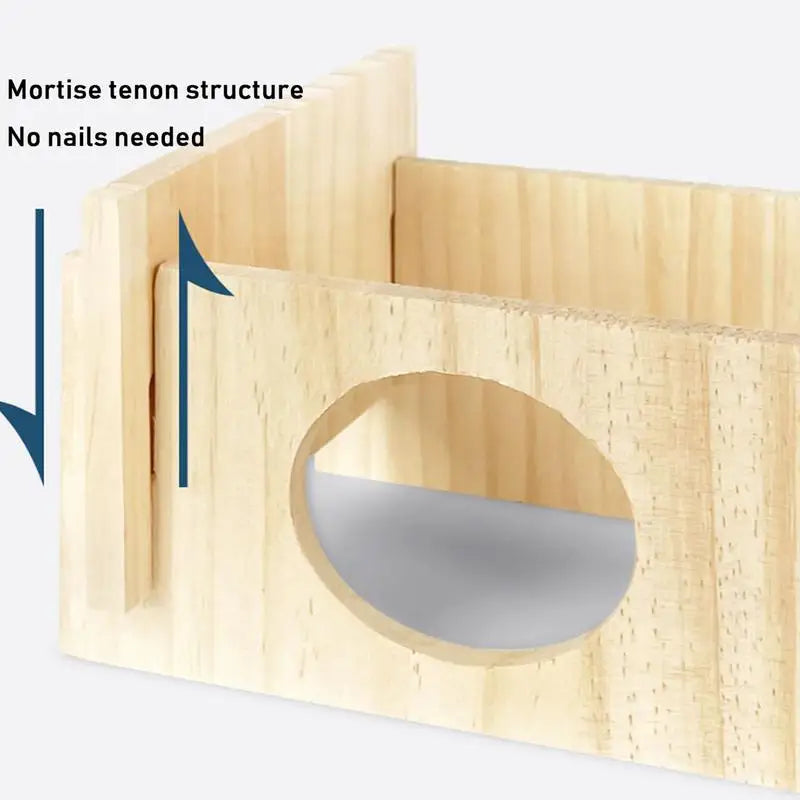 Multi-chamber Hamster House Maze Rectangle 2-chamber Hamster Hideout Cozy