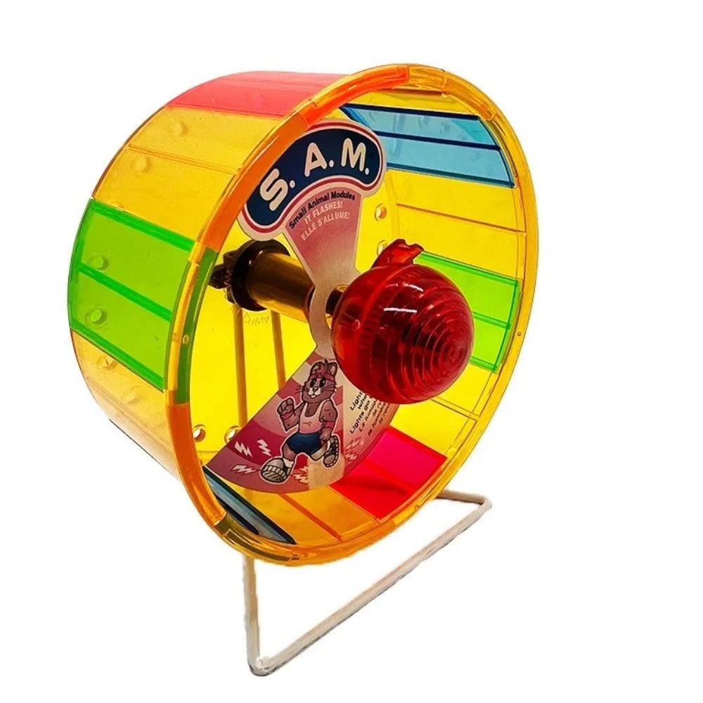 Super Silent Hamster Exercise Wheel Stable Base Bite Resistant Colorful