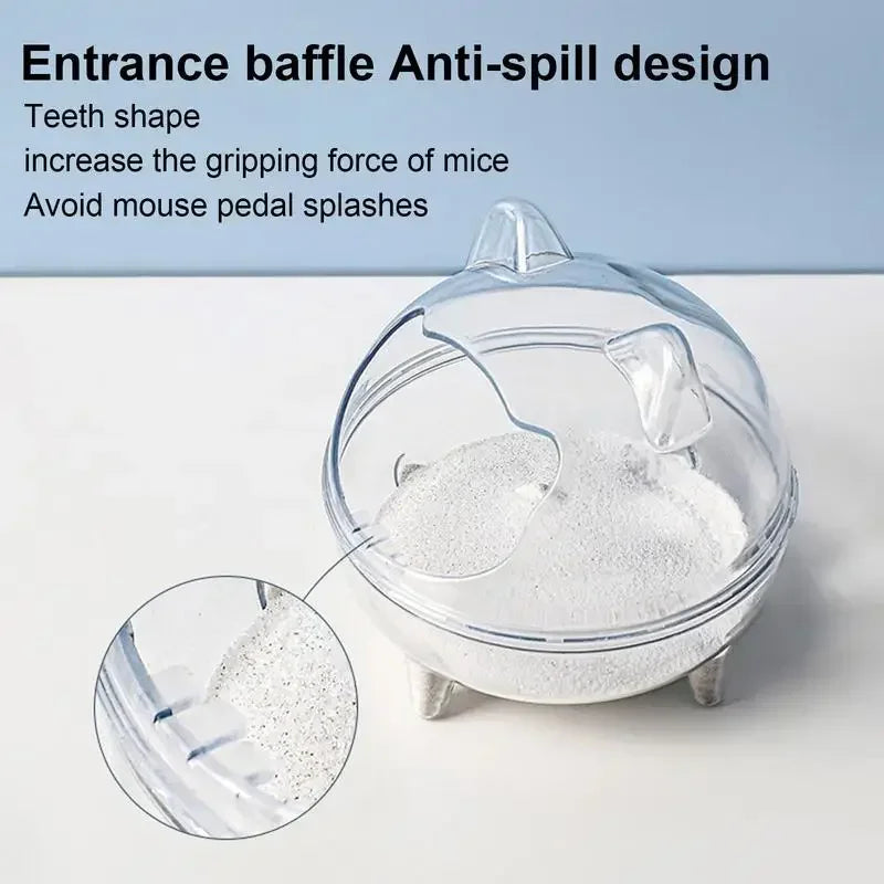 Clear Hamster Toilet and Chinchilla Bath House