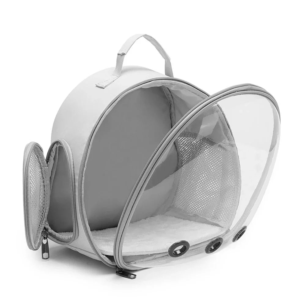 Breathable Travel Carrier Backpack for Small Pets for guinea pigs, rabbits, hamsters, and chinchillas from Burrowly small pet supplies.
