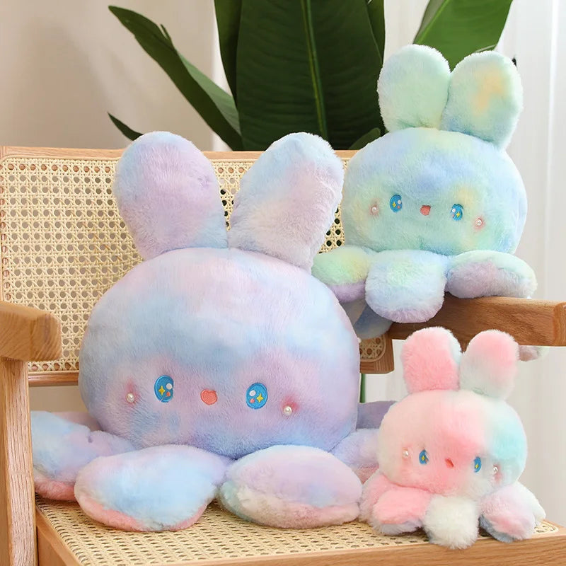 Soft Ferry Plush Cat Plush Toy Cosplay Octopus Legs Jellyfish Bunny Stuffed Animals Doll Rainbow Rabbit Baby Appease Toy