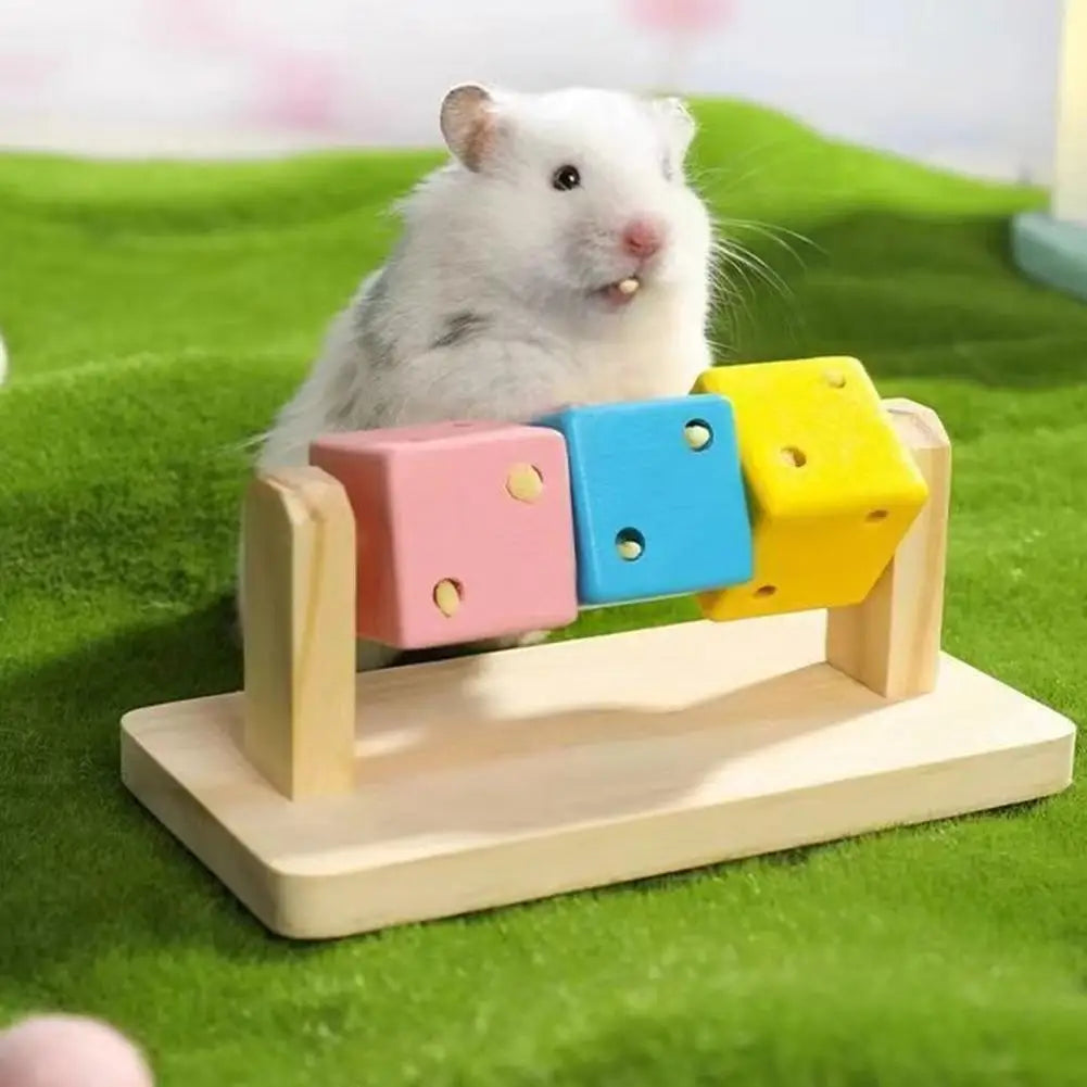Hamster Chew Toy Wood Platform Grinding Teeth Toys Exercise Intelligence