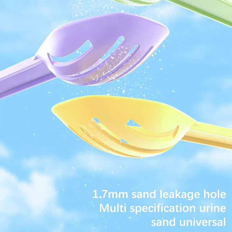 Small pet cleaning scoop for hamster sand bath and bedding care from Burrowly.