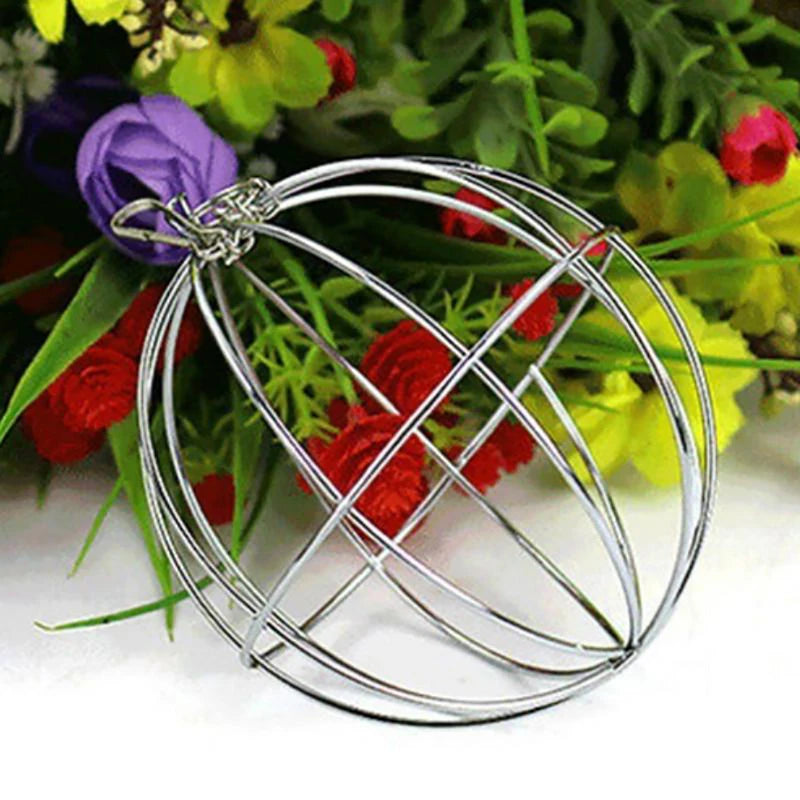 Hanging Hay Ball Feeder for Rabbits and Guinea Pigs for rabbits, guinea pigs, and chinchillas from Burrowly small pet supplies.