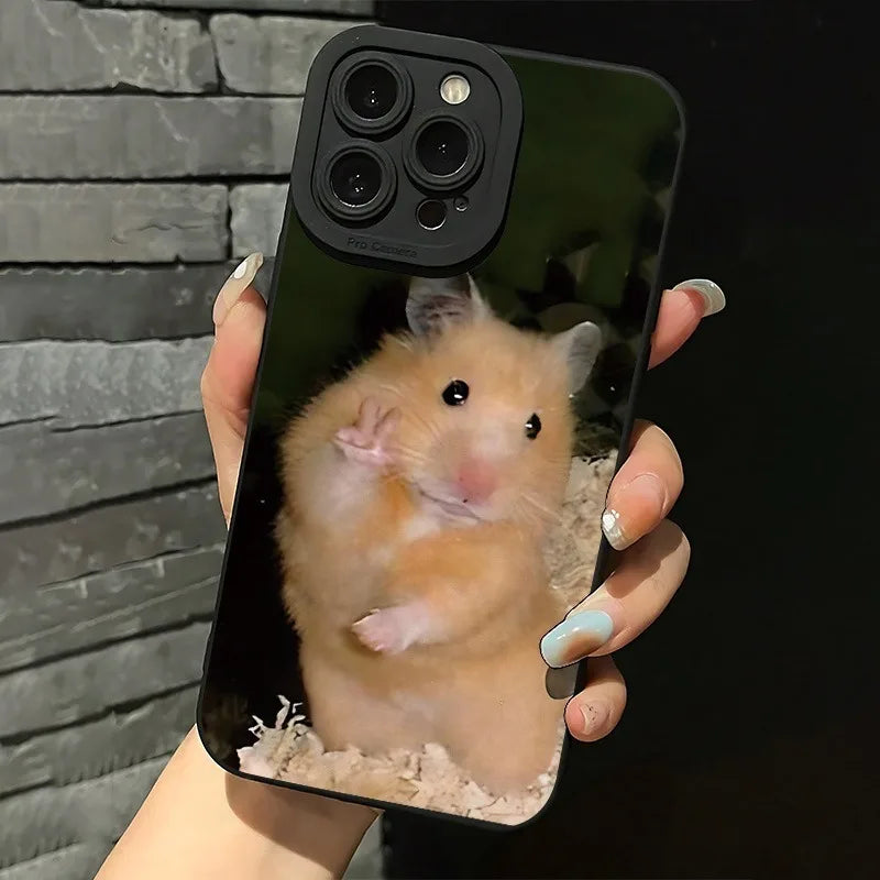 Phone Case For Xiaomi Redmi 13 12 12C 13C 14C Redmi Note 14 13 12 Pro Plus 5G 12S 11 10 Cute Little Hamster Pattern Cases Cover