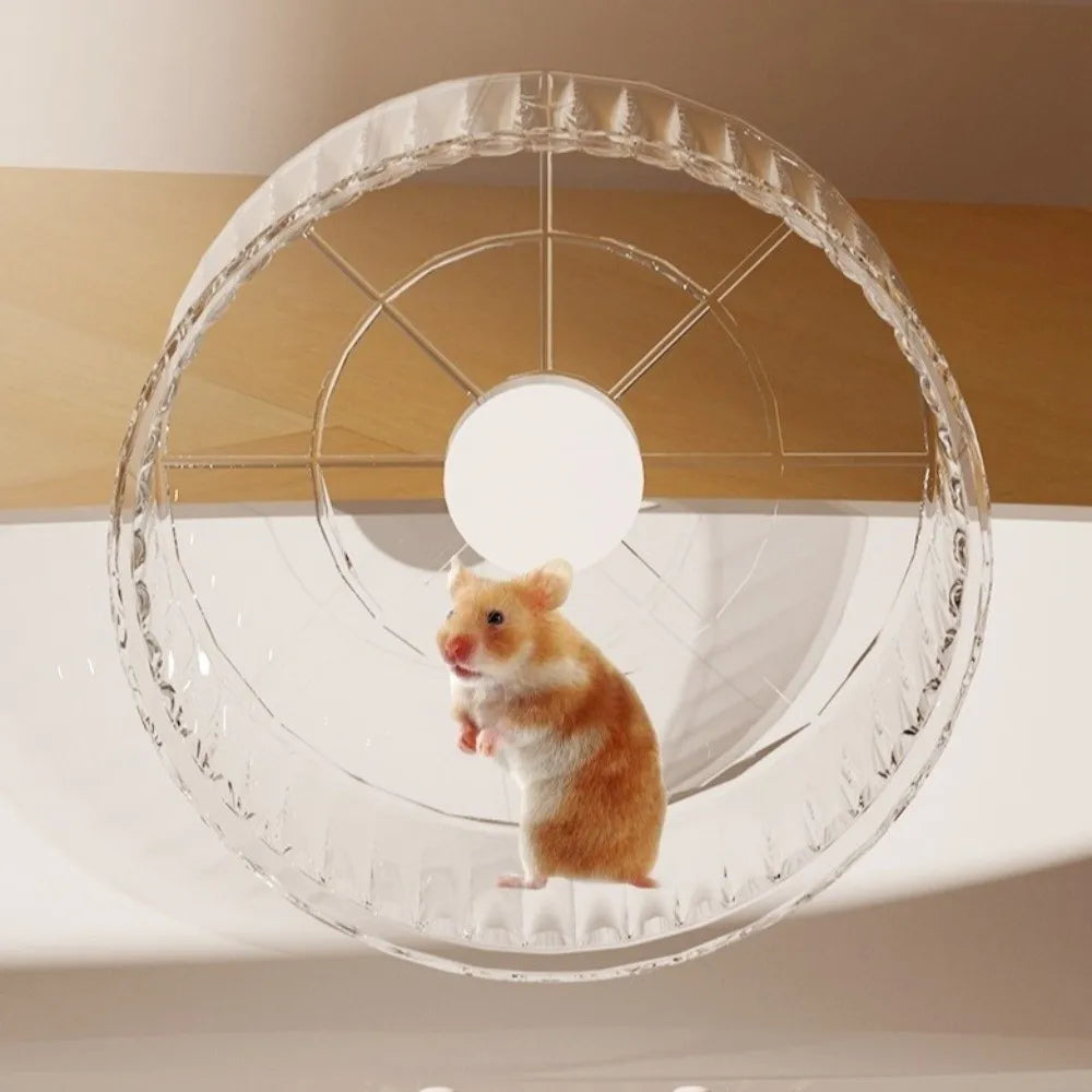 Large Capacity Hamster Cage Transparent 2-layer Platform Hamster Villa