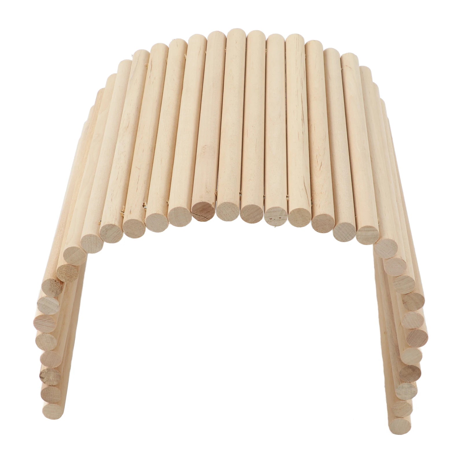 Wooden Hamster Bridge Flexible Wood Hideout for Guinea Pigs Ferrets