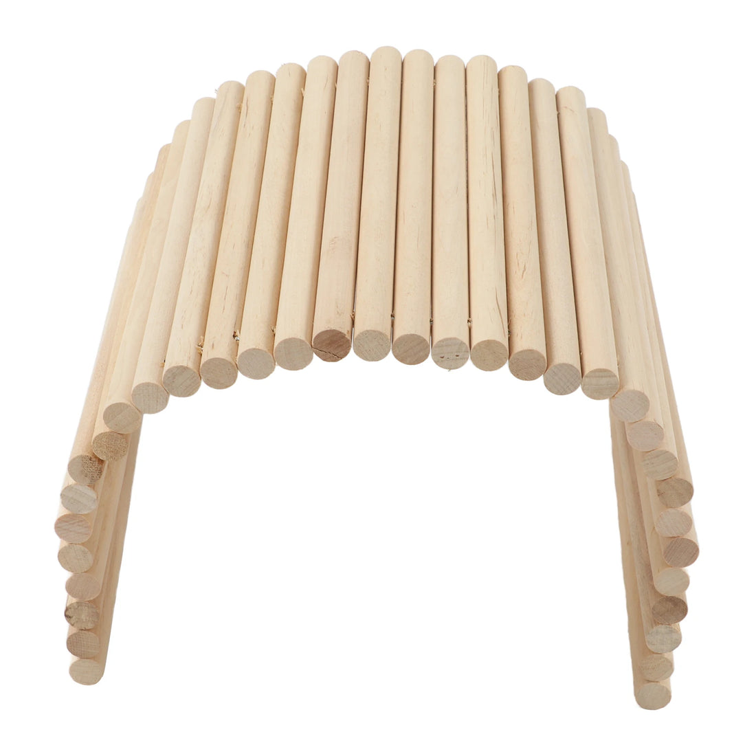 Wooden Hamster Bridge Flexible Wood Hideout for Guinea Pigs Ferrets