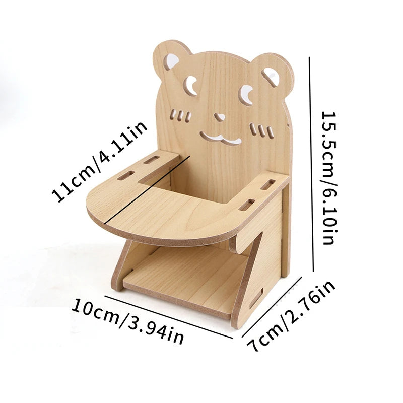 Pet Hamster Toys Wooden Bridge Seesaw Swing Toys Small Animal Activity