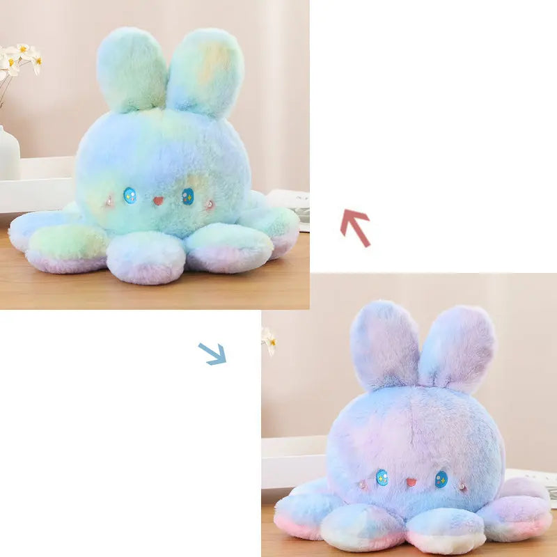 Soft Ferry Plush Cat Plush Toy Cosplay Octopus Legs Jellyfish Bunny Stuffed Animals Doll Rainbow Rabbit Baby Appease Toy