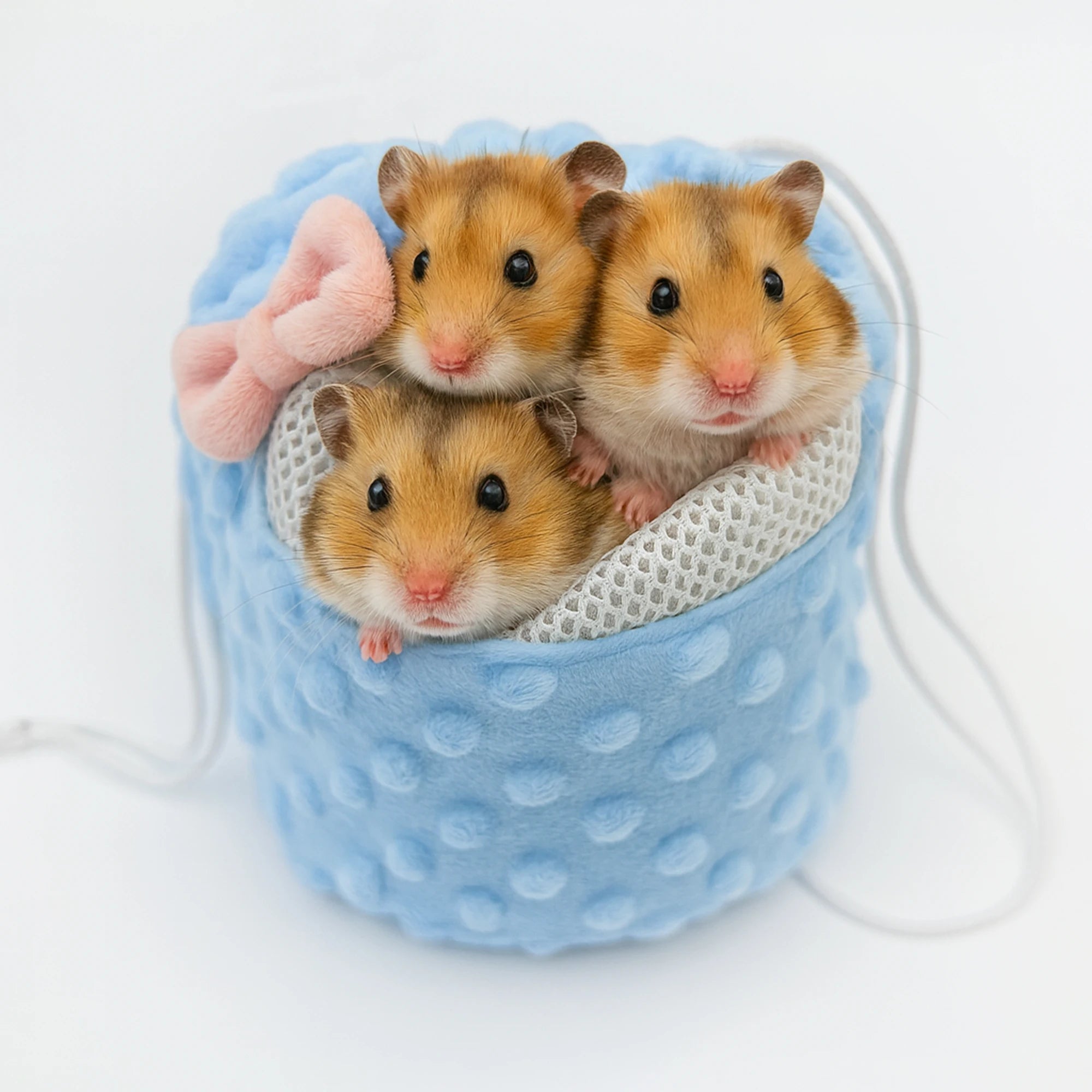 Comfortable Soft Breathable Mesh Fabric Pet Hamster's Travel Bag Hamsters Meerkats Small Pet Supplies Storage Bag