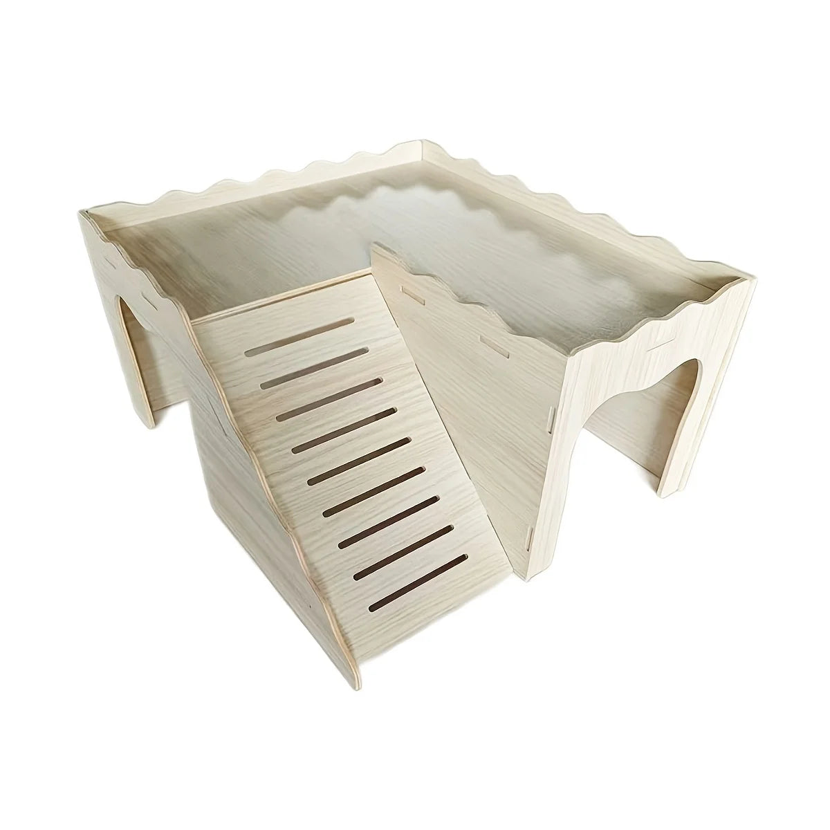 1 Piece of Accessory Color and Style Shipped Randomly Rabbit Castle Wooden