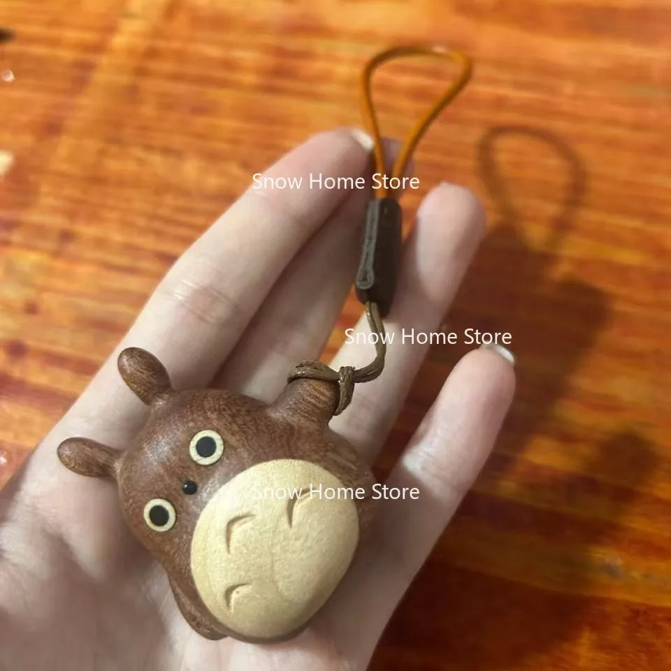 Hand Handle Windmill Chinchilla Cute Cartoon Car Ornament Toy Wooden