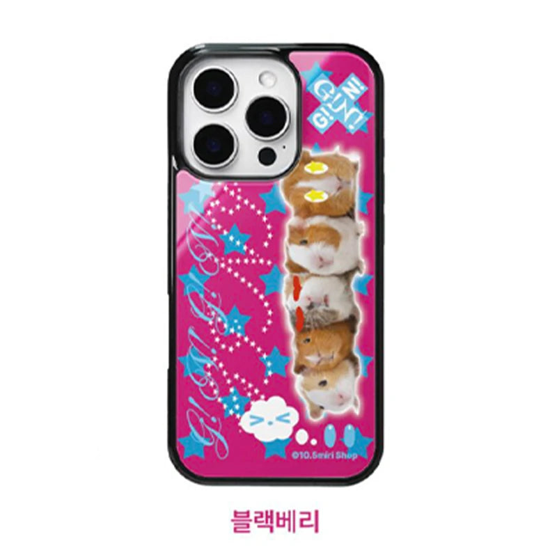 Korean Ins Hottie Cute Guinea Pig Phone Case For iPhone 17 Air 16 Pro Max 15 14 Plus 13 12 11 Pro Shockproof Silicone Back Cover