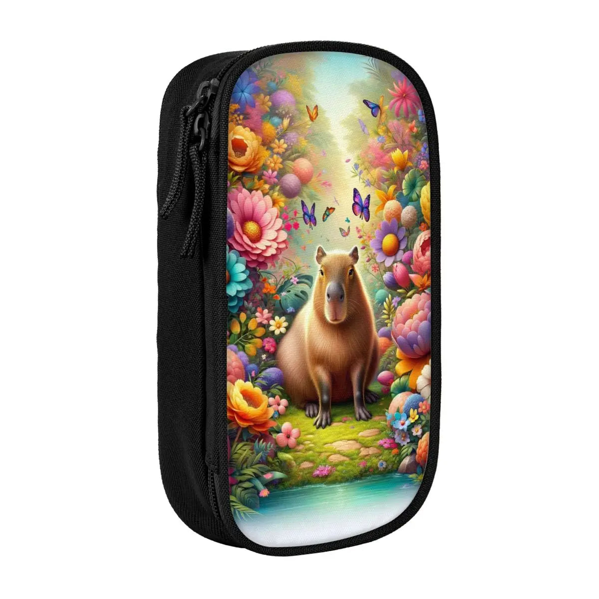 Custom Kawaii Cute Giant Cavy Capybara Pencil Case for Boys Gilrs Big Capacity Pencil Bag School Accessories