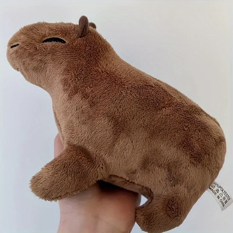 Simulation Stuffed Animals Capybara Rodent Plush Toy, Cute Lifelike Capybara Plush Dolls, Soft Animal rose toy easter room decor