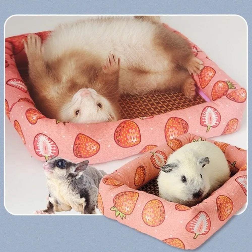 New Canvas Gerbil Cushion Washable Breathable Hamster Nests Comfortable Multi-size Hamster Sleeping Bed Guinea Pigs
