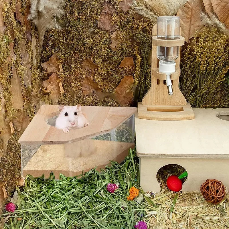 Acrylic Hamster Sand Bath Box Bedding & Substrates