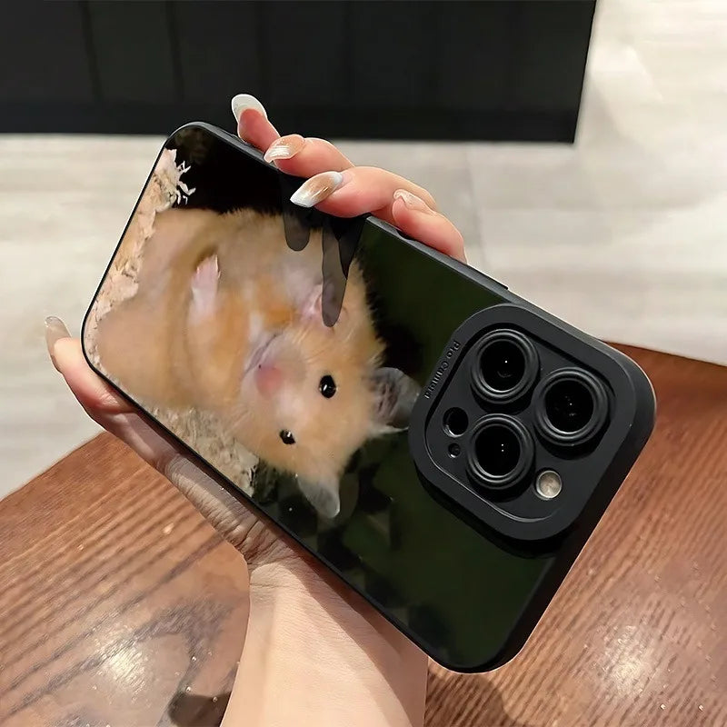 Phone Case For Xiaomi Redmi 13 12 12C 13C 14C Redmi Note 14 13 12 Pro Plus 5G 12S 11 10 Cute Little Hamster Pattern Cases Cover