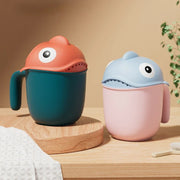 Baby Bath Shower Head Rinse Cup Cartoon Shark Cute Shower Washing Bathroom for Burrowly bedding & substrates and small pet care.