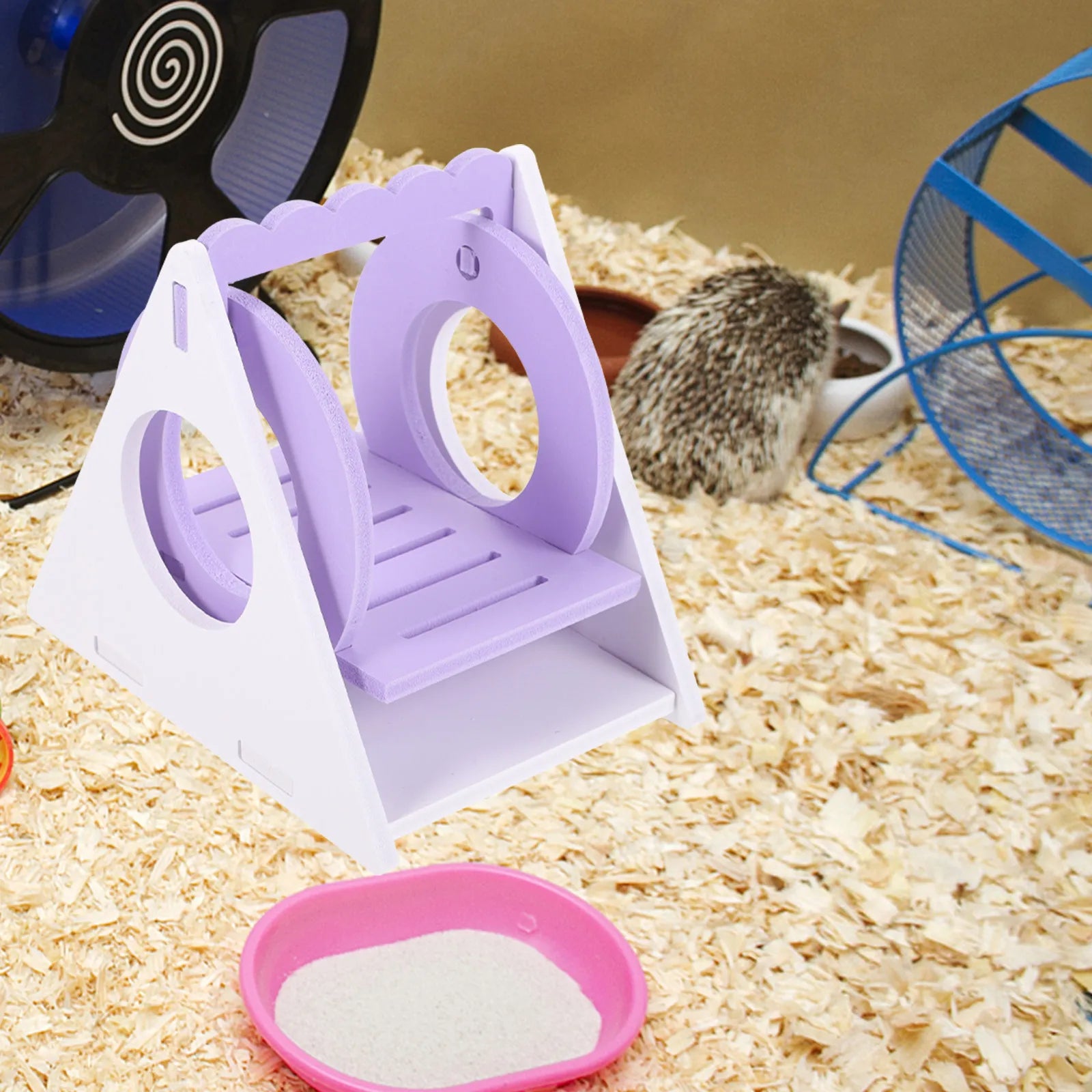PVC Hamster Cage Swing Autumn Exercise Rest Small Pet Plastic Hamster Gerbil Squirrel Accessories Pet Accessories