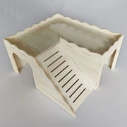 1 Piece of Accessory Color and Style Shipped Randomly Rabbit Castle Wooden for Burrowly cozy hides and small pet care.