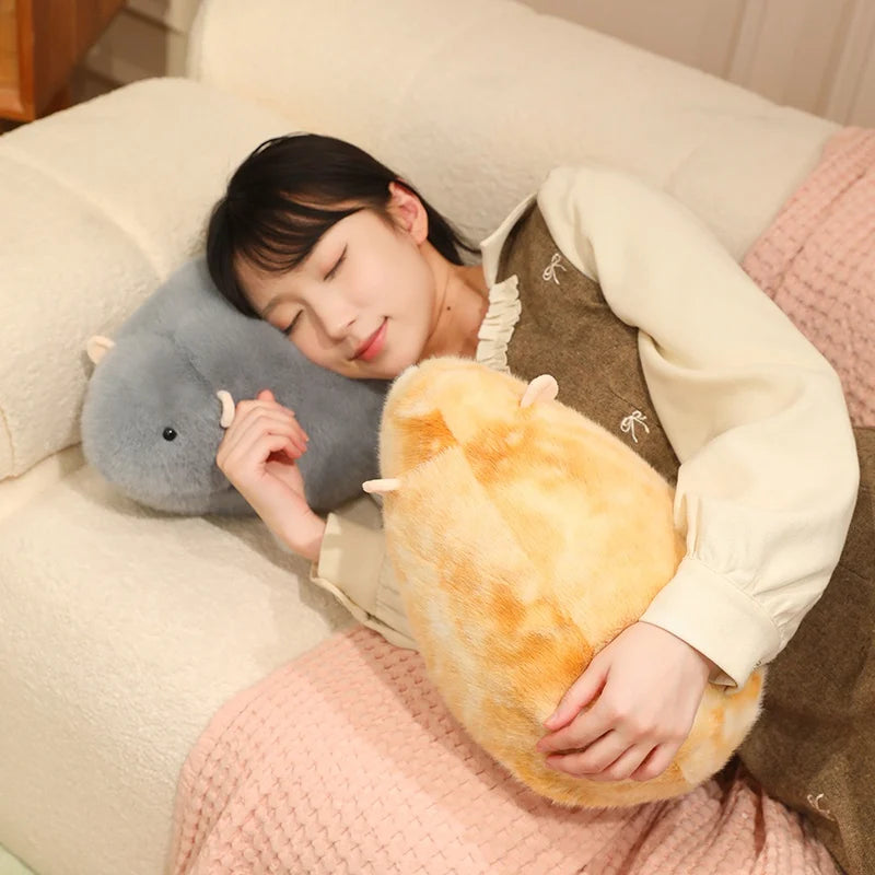Cute Soft Golden Hamster Plush Toy Stuffed Animal Small Pet Plushie Squishy Huggable Gift for Kids Hamster Lovers