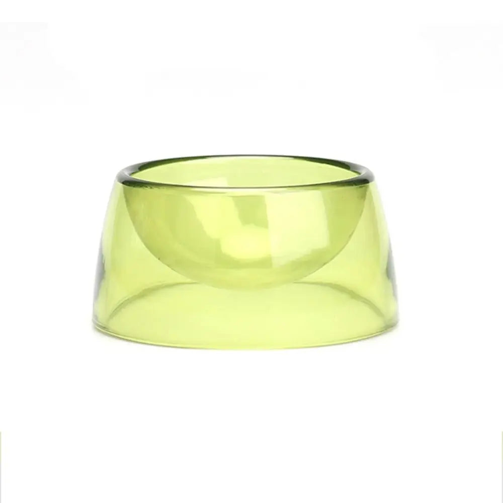 Bite Resistant Hamster Food Basin Non-slip Plastic Rat Food Water Dish Transparent Hamster Water Bowl
