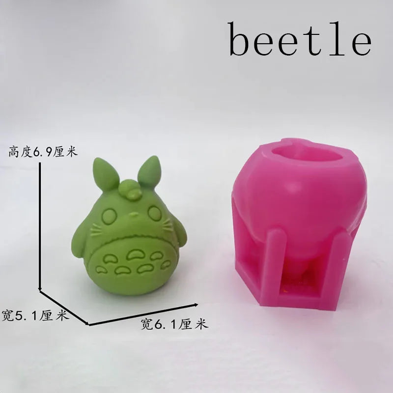 Silicone Mold Cartoon Chinchilla Epoxy Concrete Plaster Mould Home Decoration Aromatherapy Handmade Gifts
