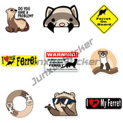 Cartoon Cool Ferret Rodent Do You Have A Problem Car Stickes Funny Windows Trunk Waterproof Vinyl Decal Laptop Bumper Decoration