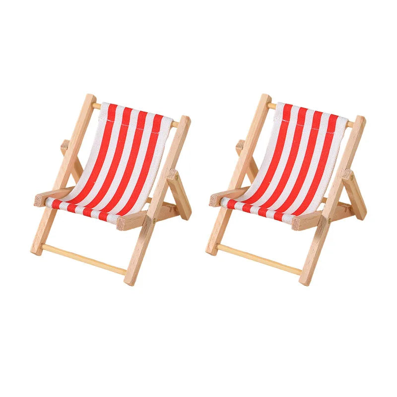 Small Pet Hamster Beach Lounge Chair Hamster Toy for Resting Playing Sleeping Small Animals Furniture Pet Cage Decoration