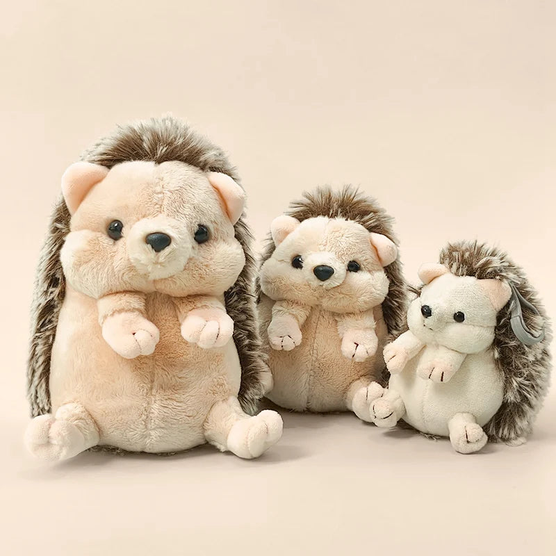 Adorable Hedgehog Plush Toy Stuffed Animal Sleeping Companion Doll for Room Decor Cute Birthday Gift